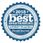 Spartanburg first place awarded to Grier Roofing - 2018